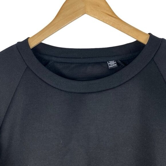 ONLY & Sons Mens Black Crew Neck Long Sleeve Sweatshirt White Stripe US XXL - Picture 4 of 6